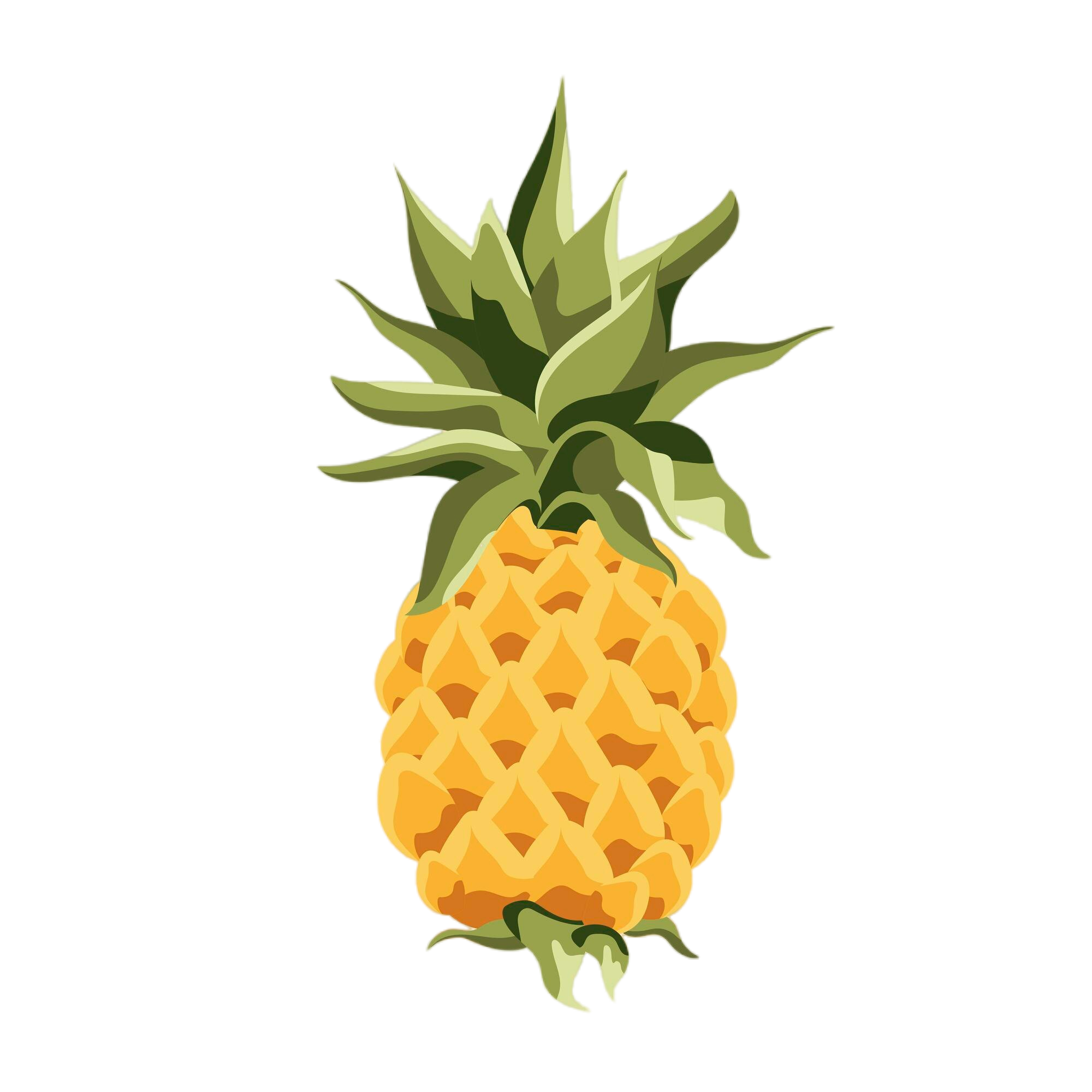 Illustration d'un ananas jaune
