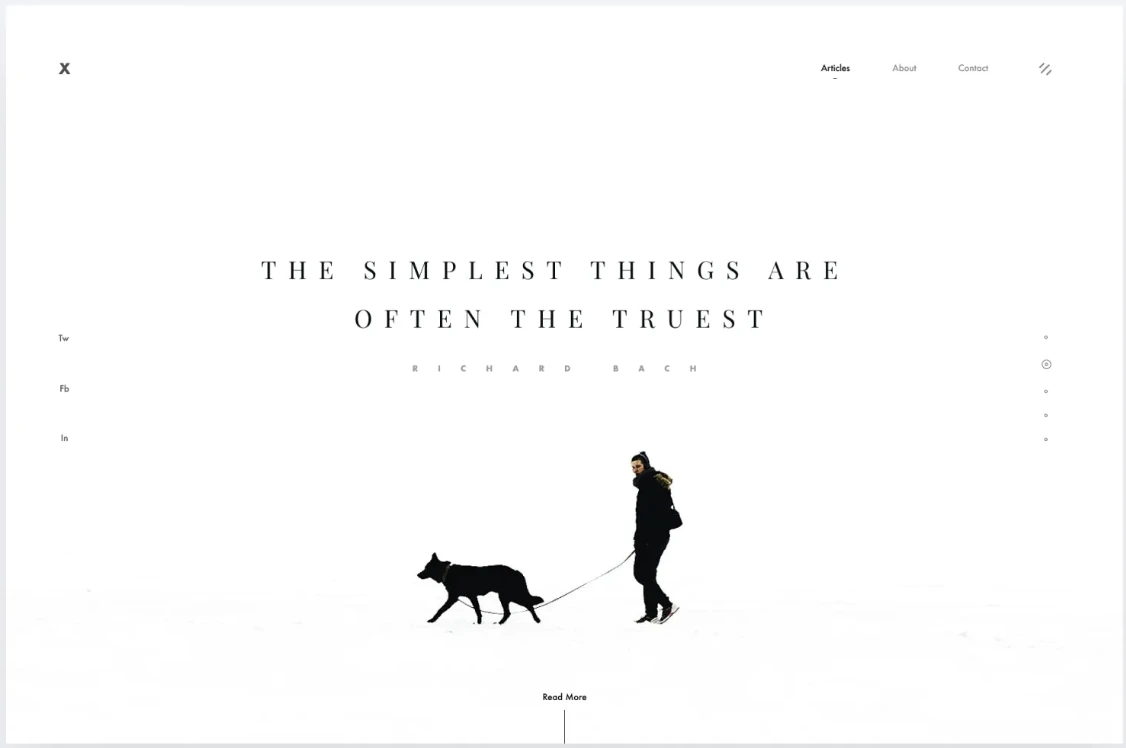 Image webdesign très minimal