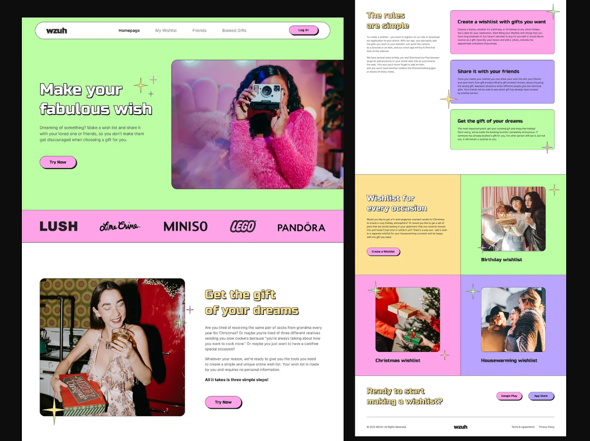 Image webdesign épuré et coloré